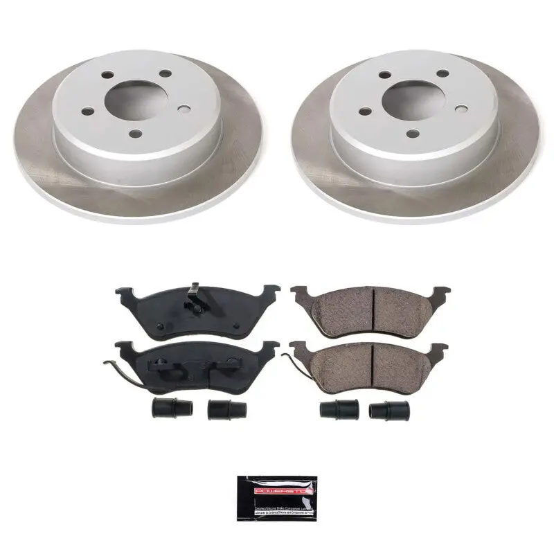 Power Stop 01-07 Dodge Grand Caravan Rear Semi-Coated Rotor Kit 1