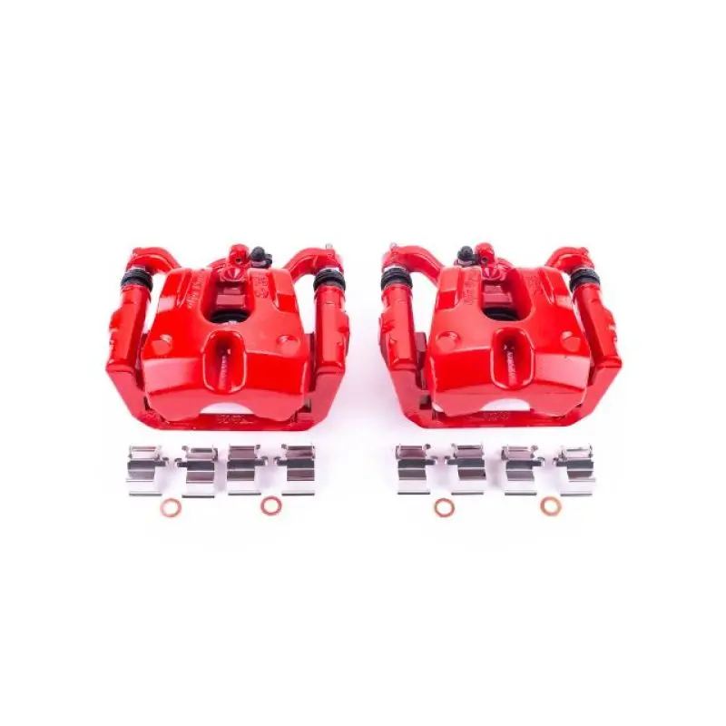 Power Stop 15-17 Chrysler 200 Rear Red Calipers W/Brackets - Pair 1