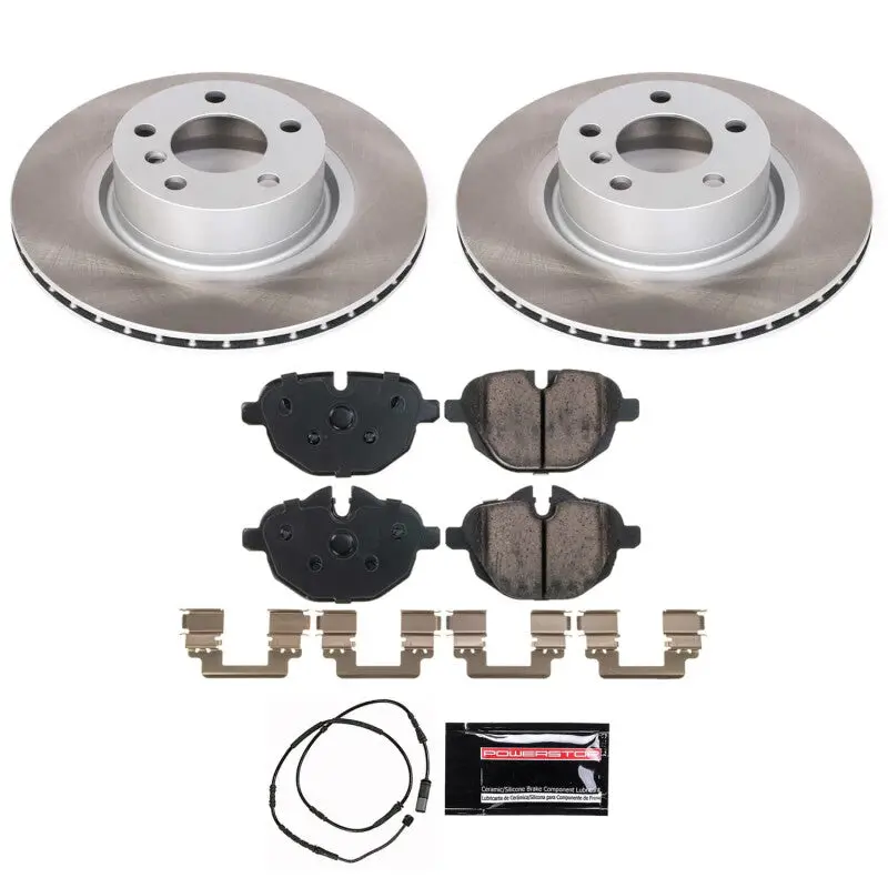 Power Stop 15-18 Bmw X4 Rear Semi-Coated Rotor Kit 1