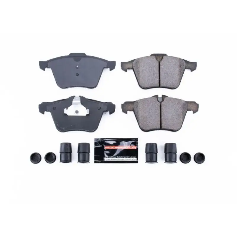 Power Stop 06-08 Jaguar S-Type Front Z23 Evolution Sport Brake Pads W/Hardware 1