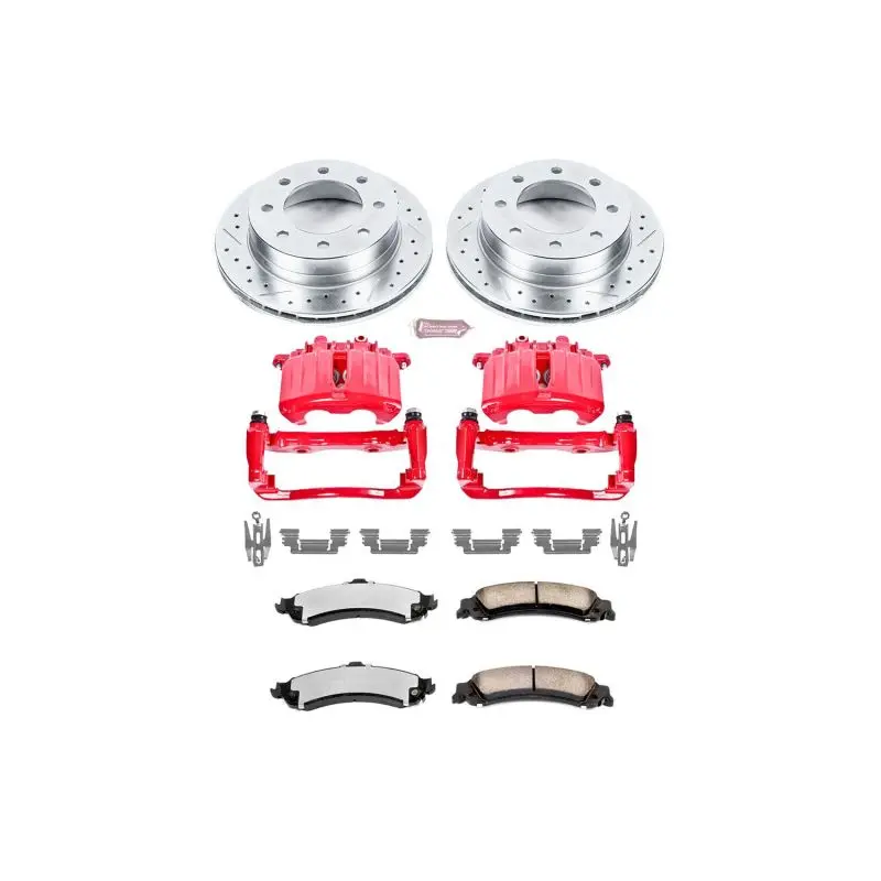Power Stop 2005 Chevrolet Silverado 1500 Hd Rear Z36 Truck & Tow Brake Kit W/Calipers 1