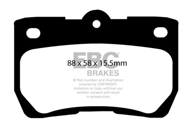 Ebc 06-07 Lexus Gs300 3.0 Ultimax2 Rear Brake Pads 1