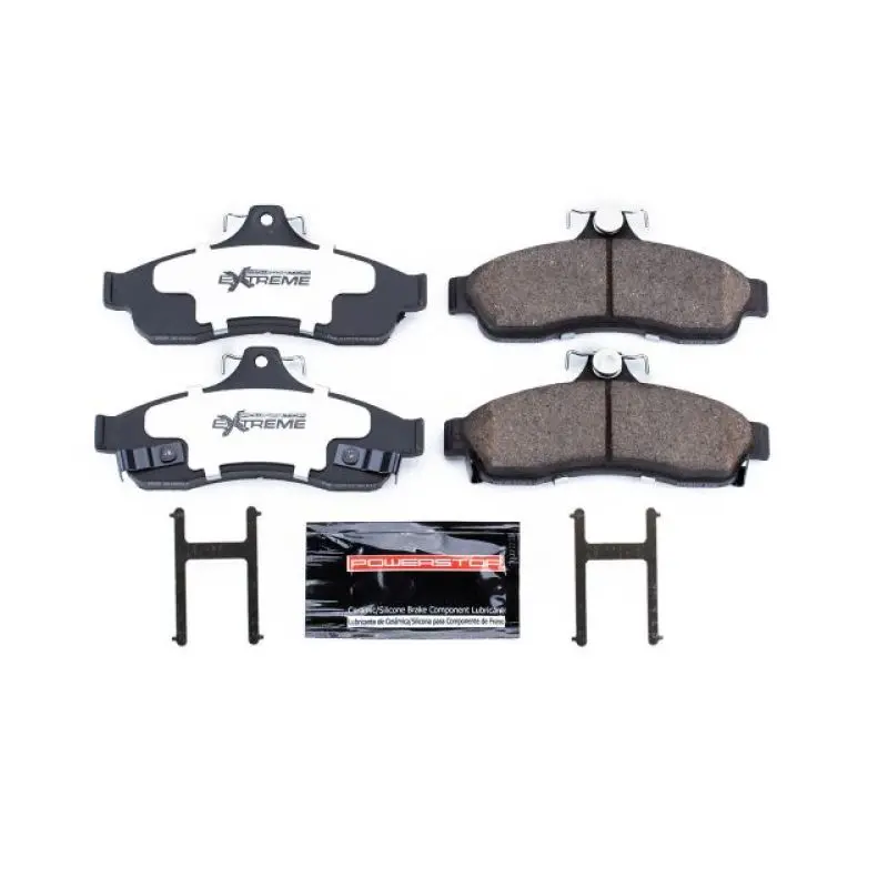 Power Stop 94-96 Chevrolet Caprice Rear Z26 Extreme Street Brake Pads W/Hardware 1