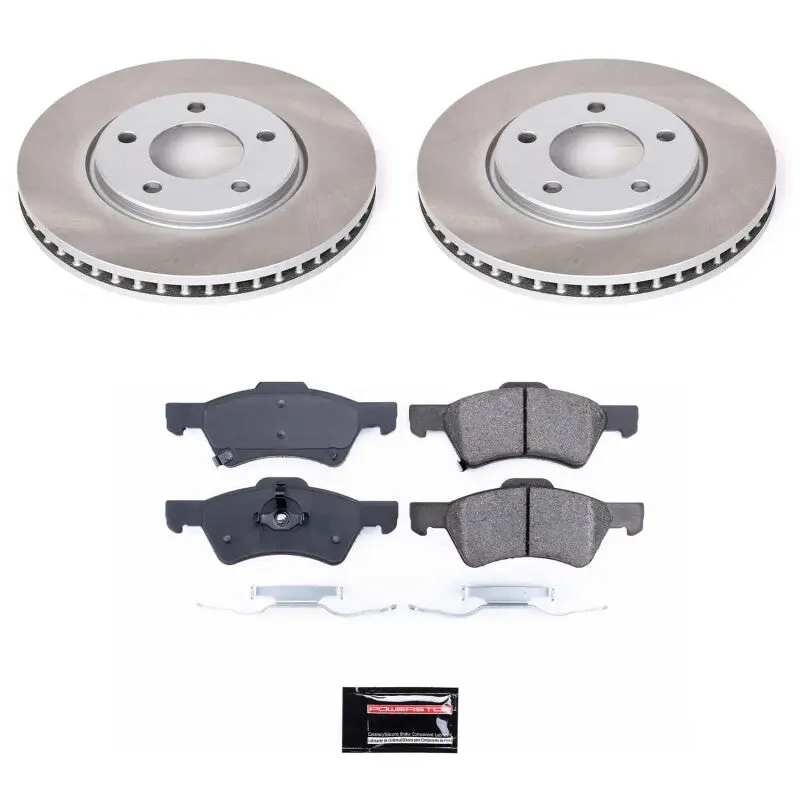 Power Stop 01-07 Dodge Grand Caravan Front Semi-Coated Rotor Kit 1