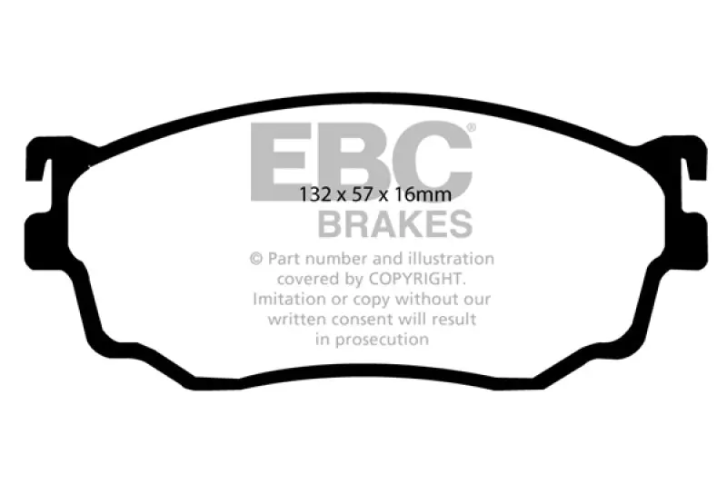 Ebc 03-04 Mazda Protege 2.0 Turbo (Mazdaspeed) Ultimax2 Front Brake Pads 1