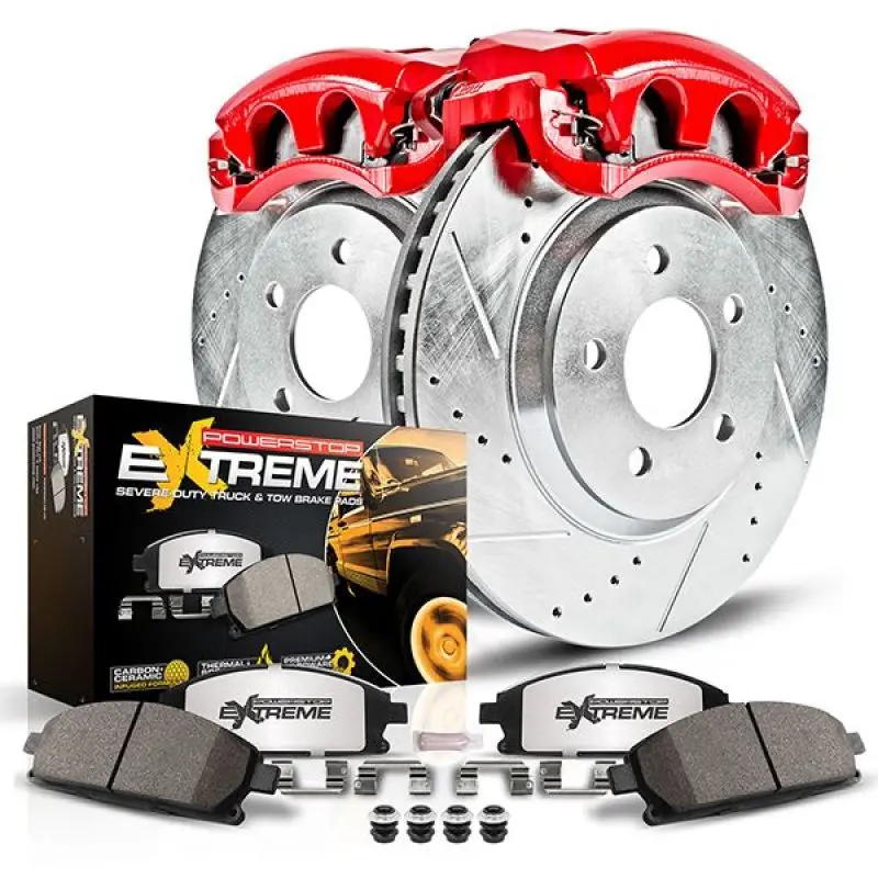 Power Stop 13-16 Ford F-350 Super Duty Front Z36 Truck & Tow Kit W/Cals 1