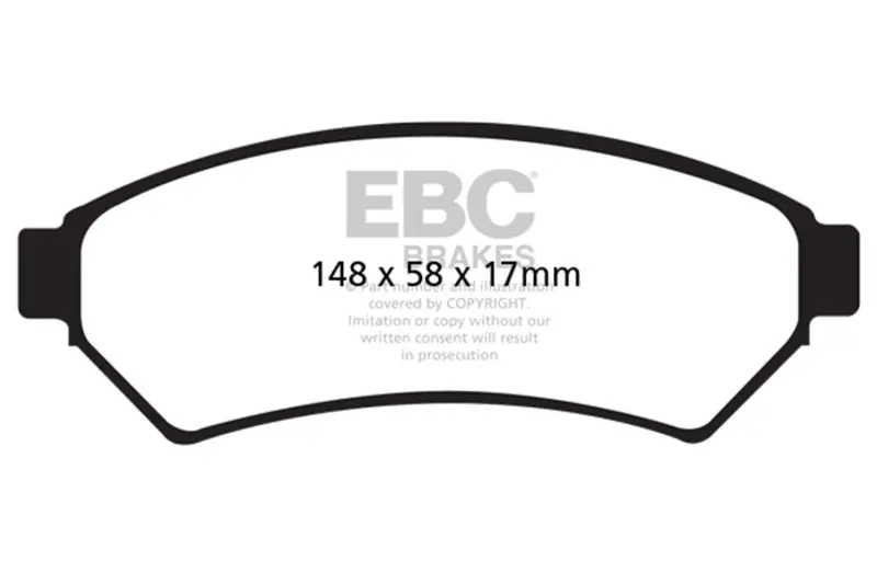 Ebc 05-09 Buick Allure (Canada) 3.6 Ultimax2 Front Brake Pads 1