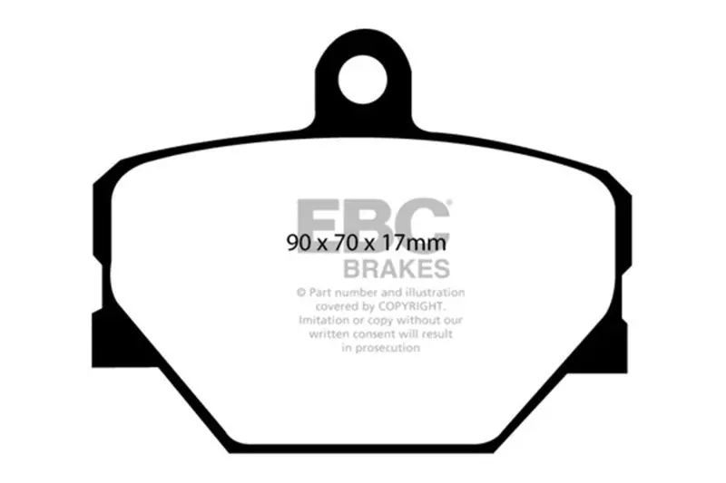 Ebc 08+ Smart Fortwo 1.0 Ultimax2 Front Brake Pads 1