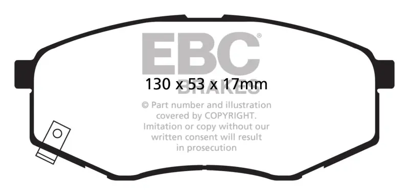 Ebc 10-15 Hyundai Tucson 2.0 Fwd Ultimax2 Front Brake Pads 1