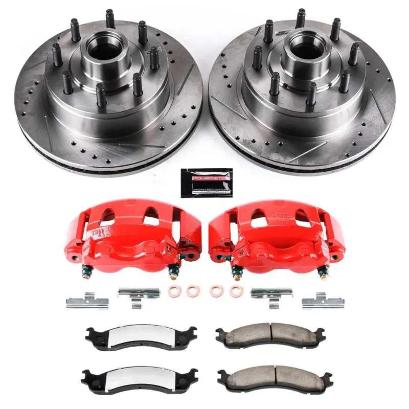 Power Stop 2007 Ford E-150 Front Z36 Truck & Tow Kit W/Cals 1