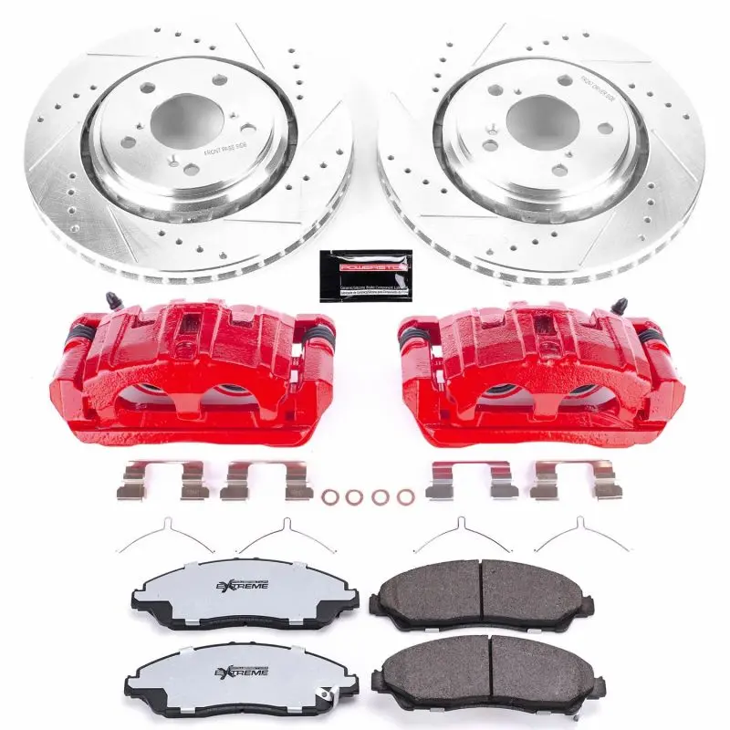 Power Stop 17-20 Honda Ridgeline Front Z36 Truck & Tow Kit W/Cals 1