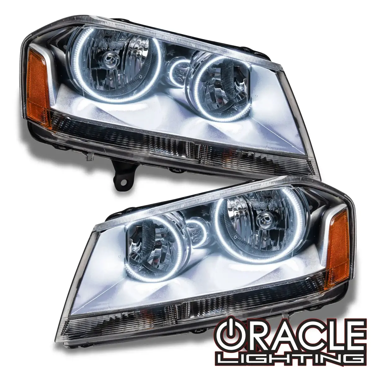 Oracle Lighting 2008-2014 Dodge Avenger Se/Sxt Pre-Assembled Halo Headlights 1