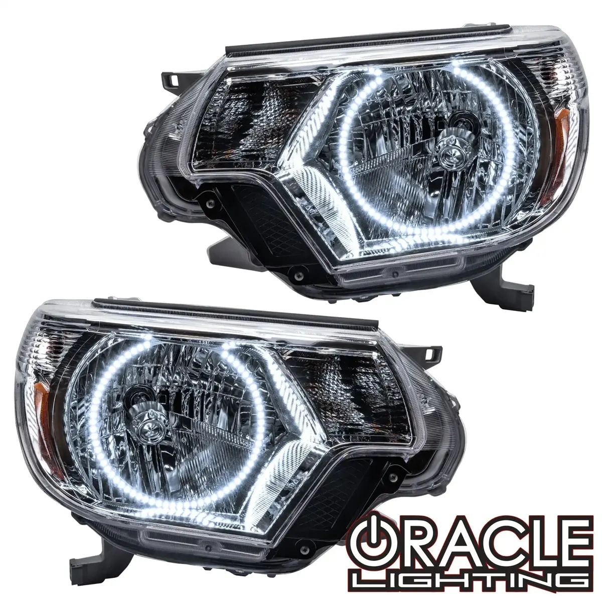Oracle Lighting 2012-2015 Toyota Tacoma Pre-Assembled Halo Headlights - Chrome 1