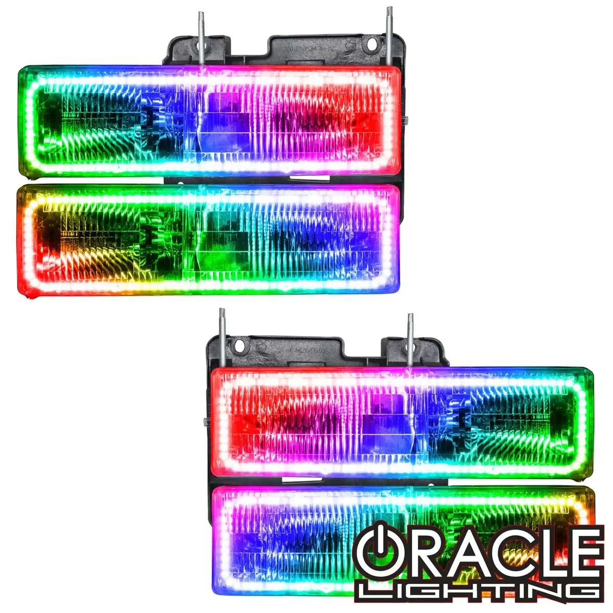 Oracle Lighting 1992-1999 Chevrolet Suburban Pre-Assembled Halo Headlights 1