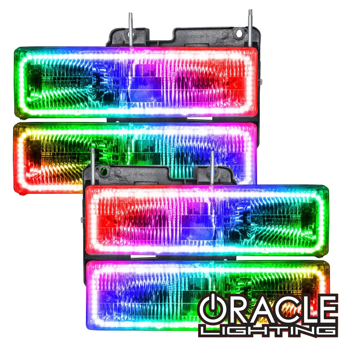 Oracle Lighting 1995-2000 Chevrolet Tahoe Pre-Assembled Halo Headlights 1