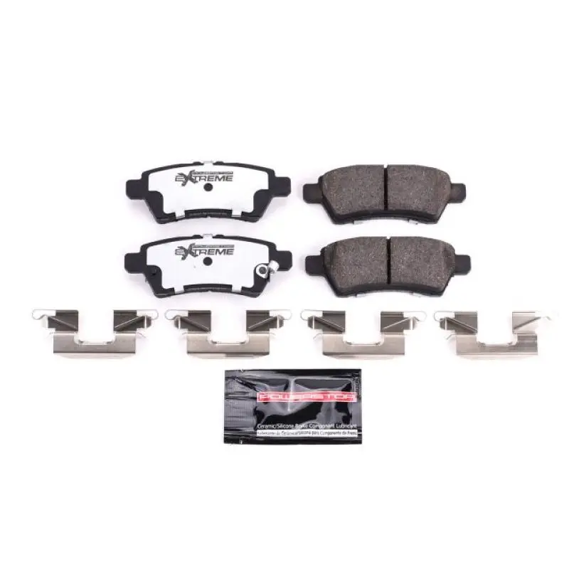 Power Stop 05-12 Nissan Pathfinder Rear Z36 Truck & Tow Brake Pads W/Hardware 1