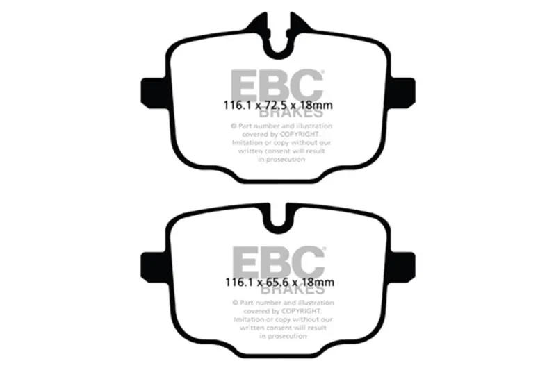 Ebc 17+ Bmw 530 2.0L Turbo (G30) Ultimax Rear Brake Pads 1