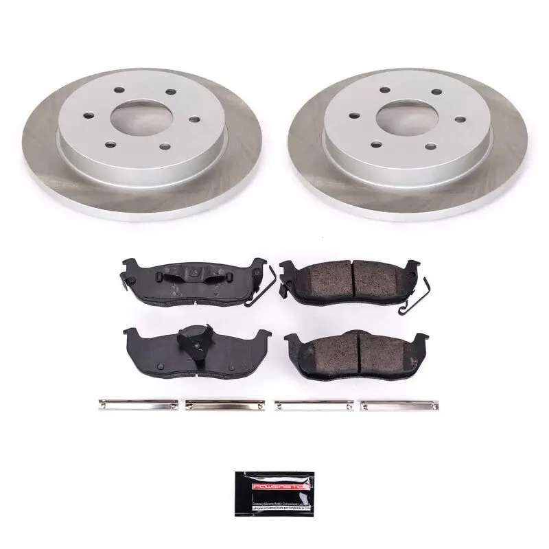 Power Stop 04-15 Nissan Titan Rear Semi-Coated Rotor Kit 1