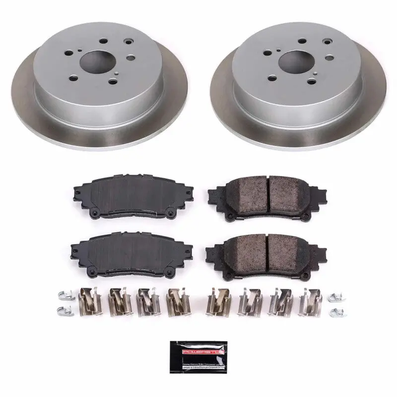 Power Stop 11-20 Toyota Sienna Rear Semi-Coated Rotor Kit 1