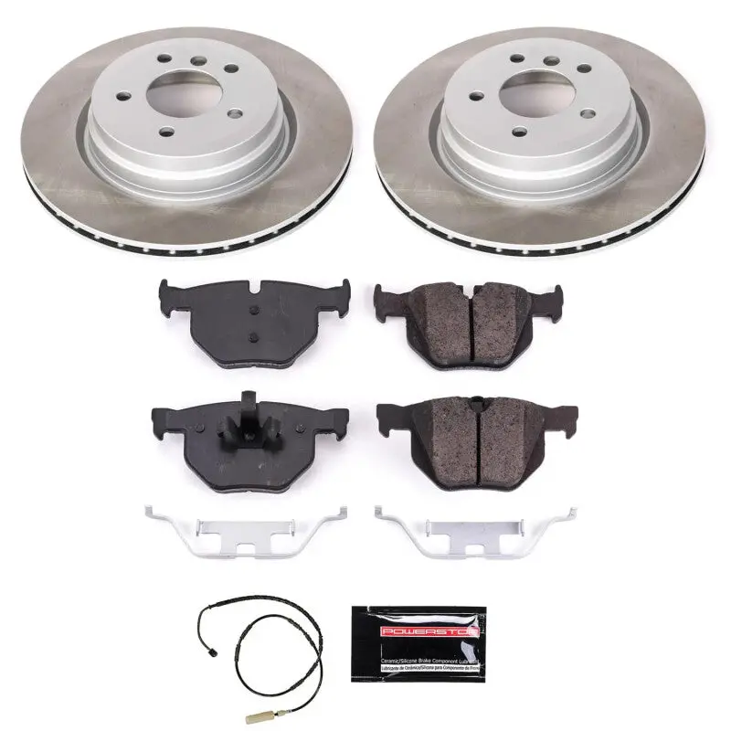 Power Stop 11-13 Bmw 335Is Rear Semi-Coated Rotor Kit 1