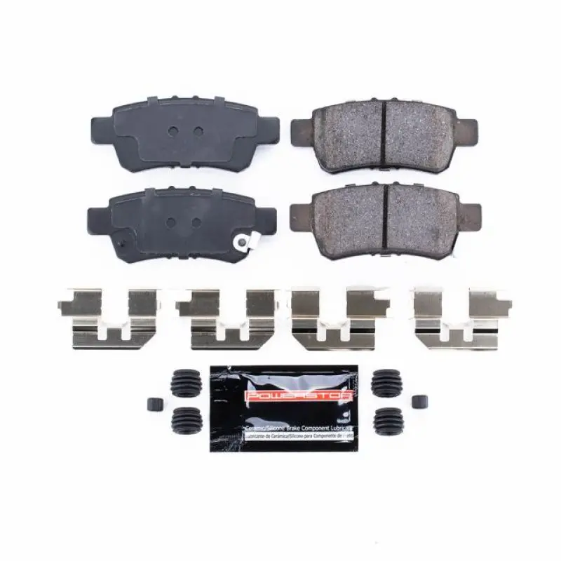 Power Stop 05-10 Honda Odyssey Rear Z23 Evolution Sport Brake Pads W/Hardware 1