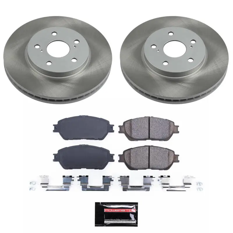 Power Stop 04-08 Toyota Solara Front Semi-Coated Rotor Kit 1