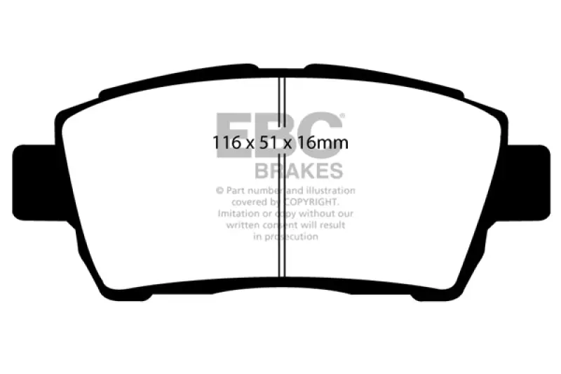 Ebc 11-15 Scion Iq 1.3 Ultimax2 Front Brake Pads 1