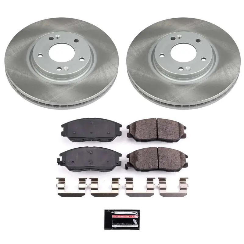 Power Stop 04-06 Kia Amanti Front Semi-Coated Rotor Kit 1