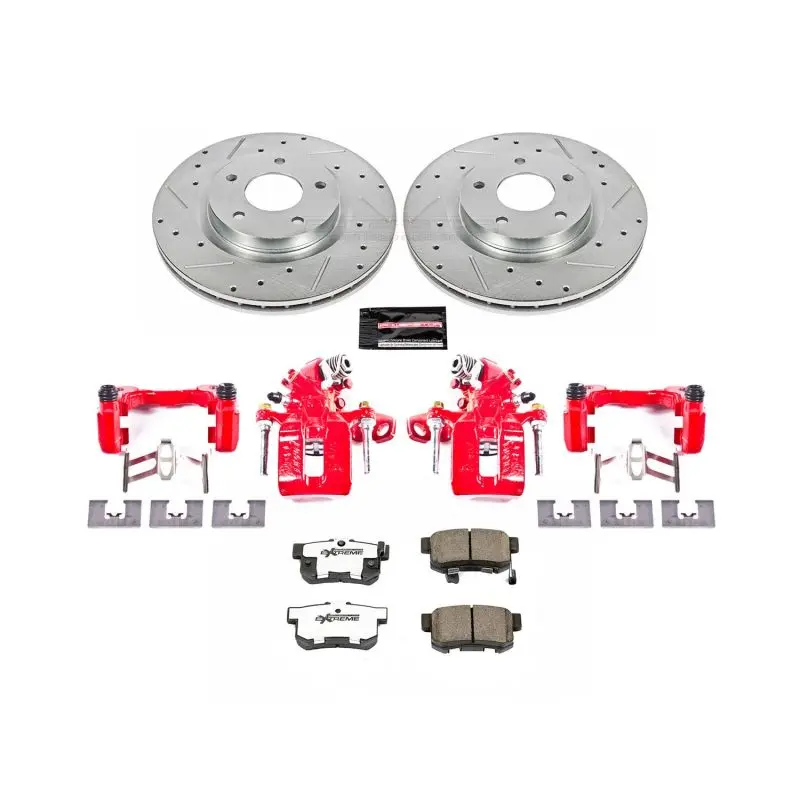 Power Stop 16-18 Acura Ilx Rear Z26 Street Warrior Brake Kit W/Calipers 1