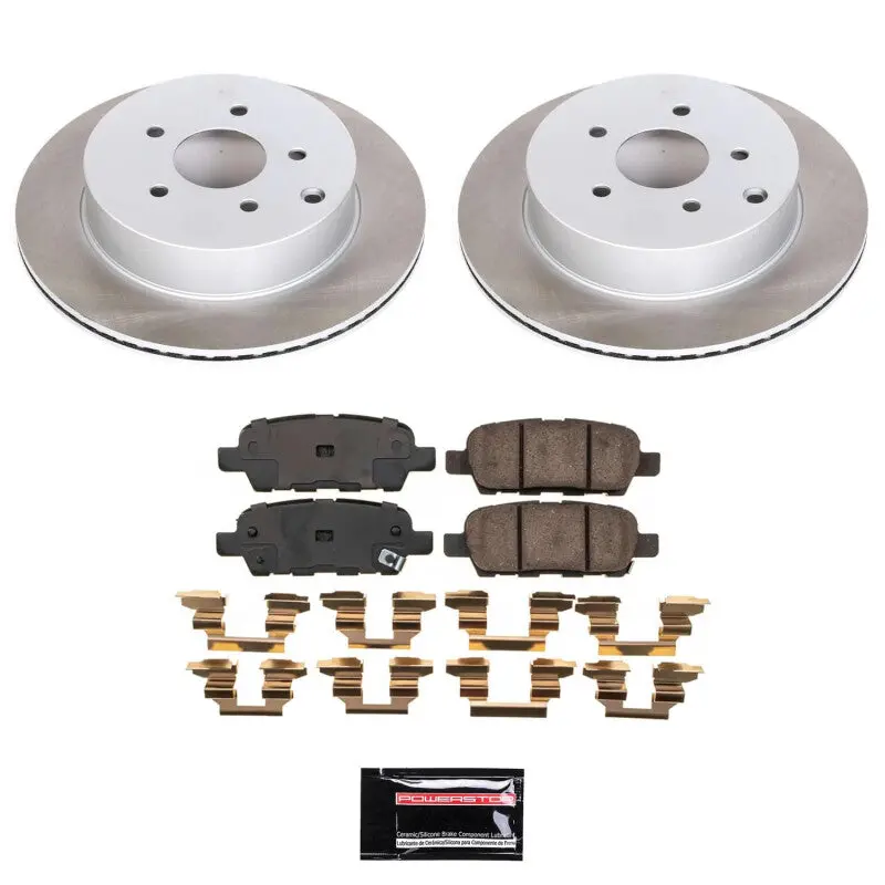 Power Stop 2009 Infiniti Fx35 Rear Semi-Coated Rotor Kit 1
