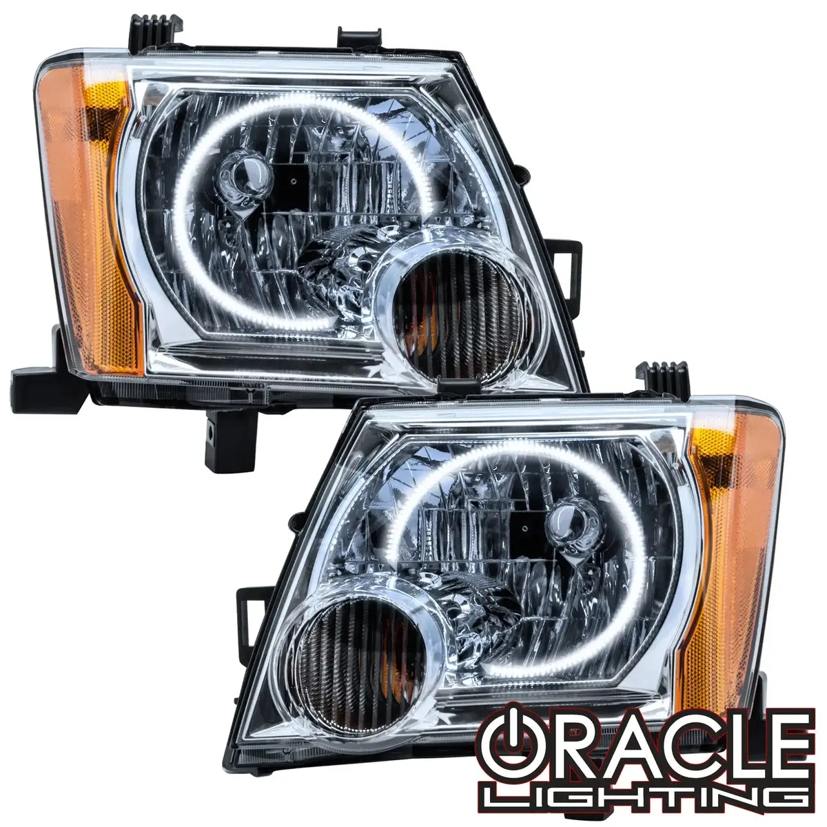 Oracle Lighting 2005-2014 Nissan Xterra Pre-Assembled Led Halo Headlights 1