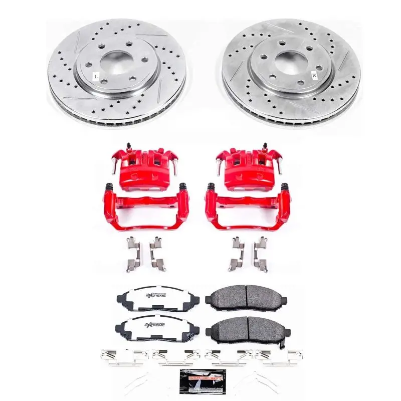 Power Stop 2019 Nissan Frontier Front Z36 Truck & Tow Brake Kit W/Calipers 1