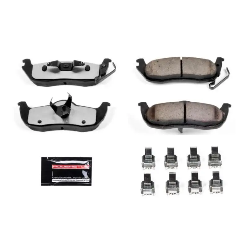 Power Stop 06-10 Jeep Commander Rear Z36 Truck & Tow Brake Pads W/Hardware 1