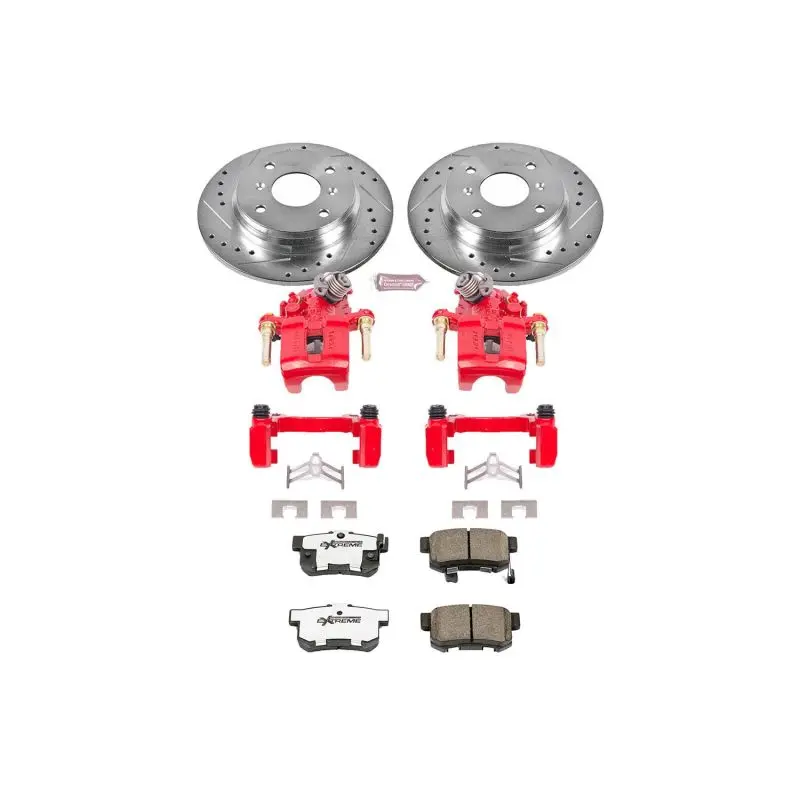 Power Stop 92-96 Honda Prelude Rear Z26 Street Warrior Brake Kit W/Calipers 1