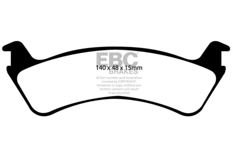 Ebc 00-02 Ford Explorer Sport 4.0 2Wd (Phenolic Pistons) Ultimax2 Rear Brake Pads 1