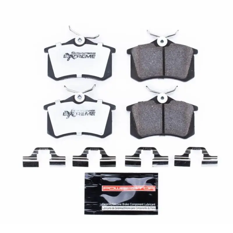 Power Stop 10-13 Audi A3 Rear Z26 Extreme Street Brake Pads W/Hardware 1