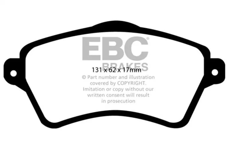 Ebc 01-05 Land Rover Freelander 2.5 Ultimax2 Front Brake Pads 1