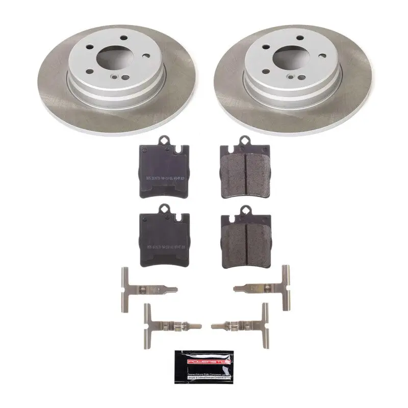 Power Stop 05-09 Mercedes-Benz Slk350 Rear Semi-Coated Rotor Kit 1
