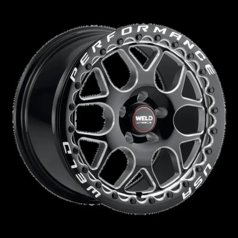 Weld S910 Solana Beadlock 18X11 / 5X4.5 Bp / 7.73In Bs +44Mm Et Gloss Black Milled Wheel 1