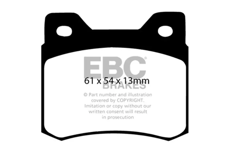 Ebc 84-86 Mercedes-Benz 190/190E 2.3 Ultimax2 Rear Brake Pads 1