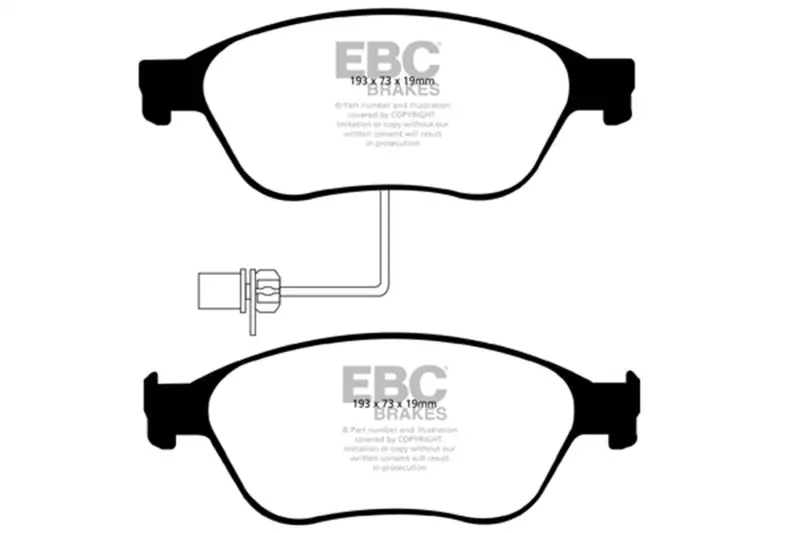 Ebc 2003-2006 Volkswagen Phaeton 4.2L Ultimax2 Front Brake Pads 1