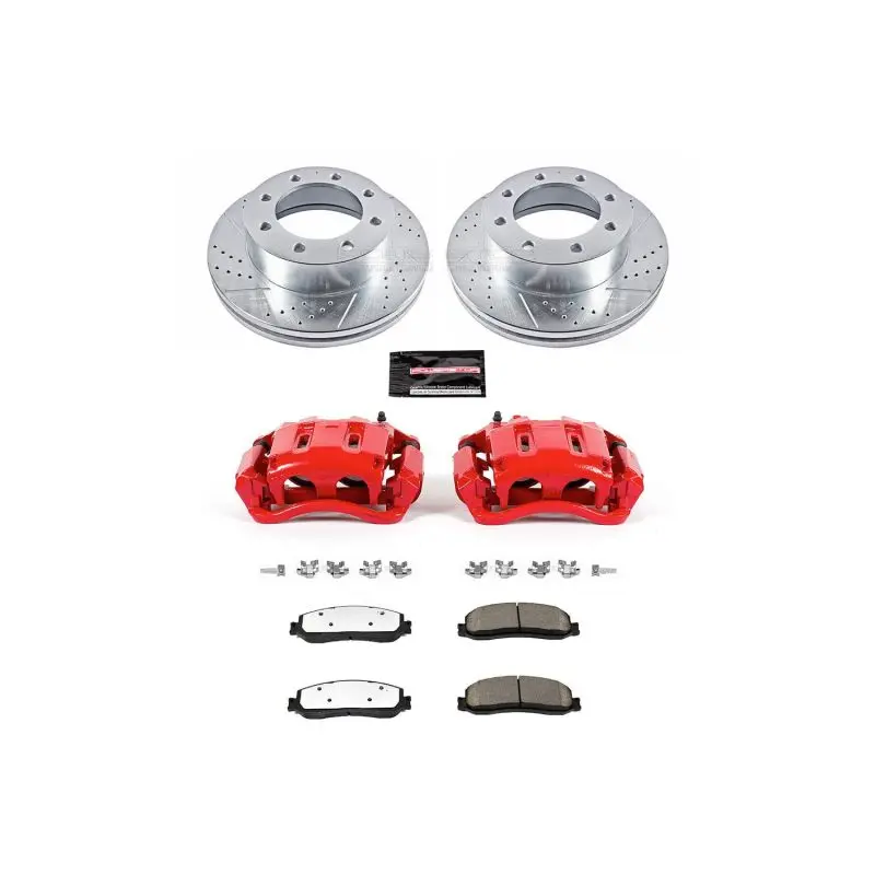 Power Stop 2012 Ford F-350 Super Duty Front Z36 Truck & Tow Brake Kit W/Calipers 1
