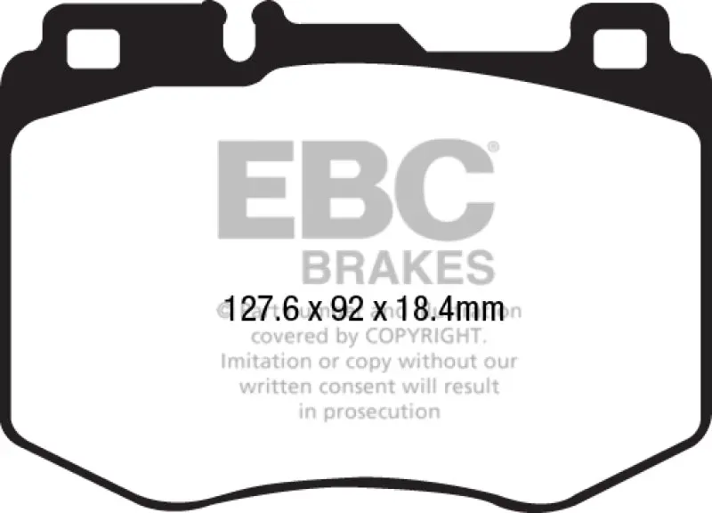 Ebc 2016+ Mercedes-Benz Glc300 2.0L Turbo Ultimax2 Front Brake Pads 1