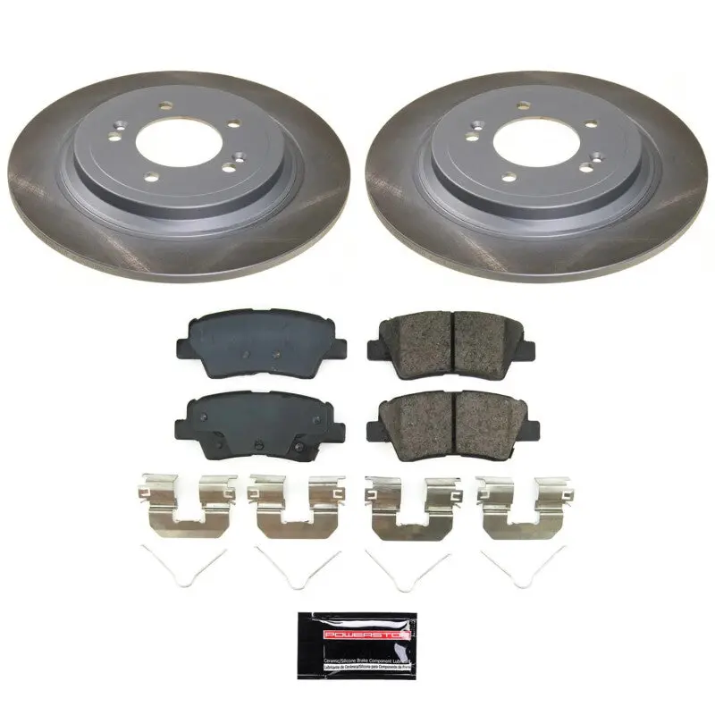 Power Stop 19-22 Hyundai Nexo Rear Semi-Coated Rotor Kit 1