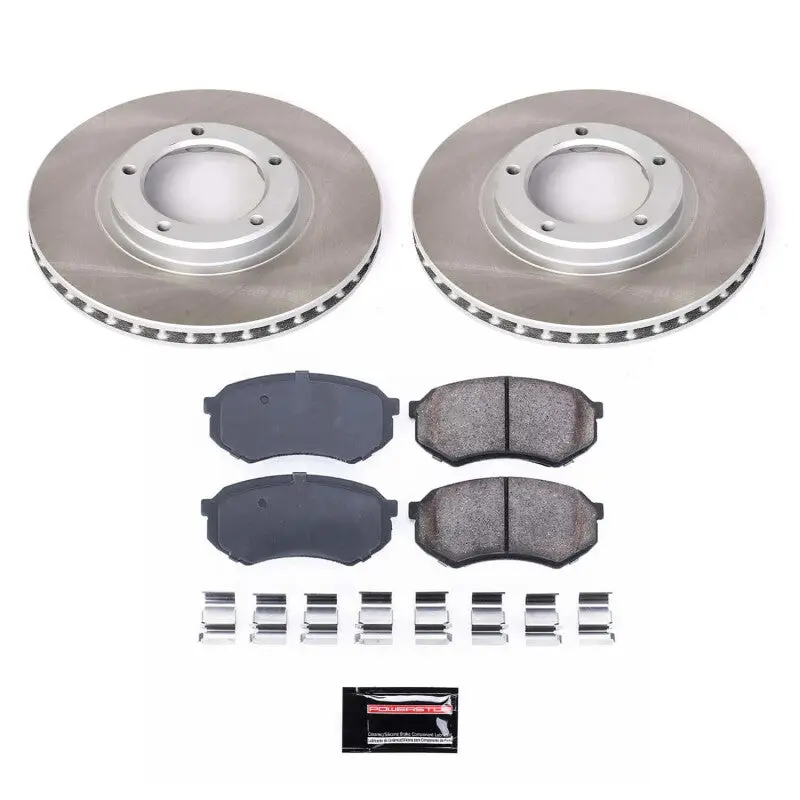 Power Stop 95-04 Toyota Tacoma Front Semi-Coated Rotor Kit 1