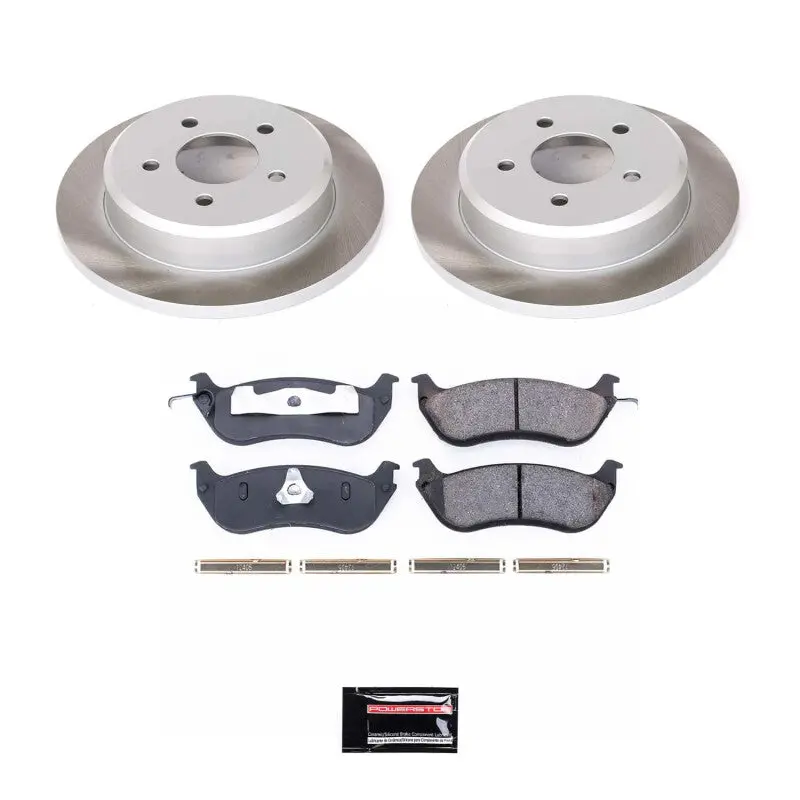 Power Stop 96-02 Mercury Grand Marquis Rear Semi-Coated Rotor Kit 1