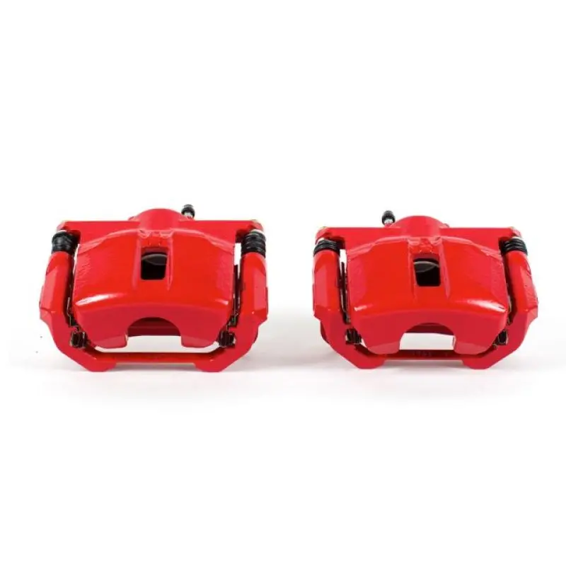 Power Stop 09-14 Nissan Maxima Front Red Calipers W/Brackets - Pair 1