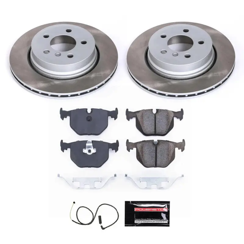 Power Stop 04-10 Bmw X3 Rear Semi-Coated Rotor Kit 1