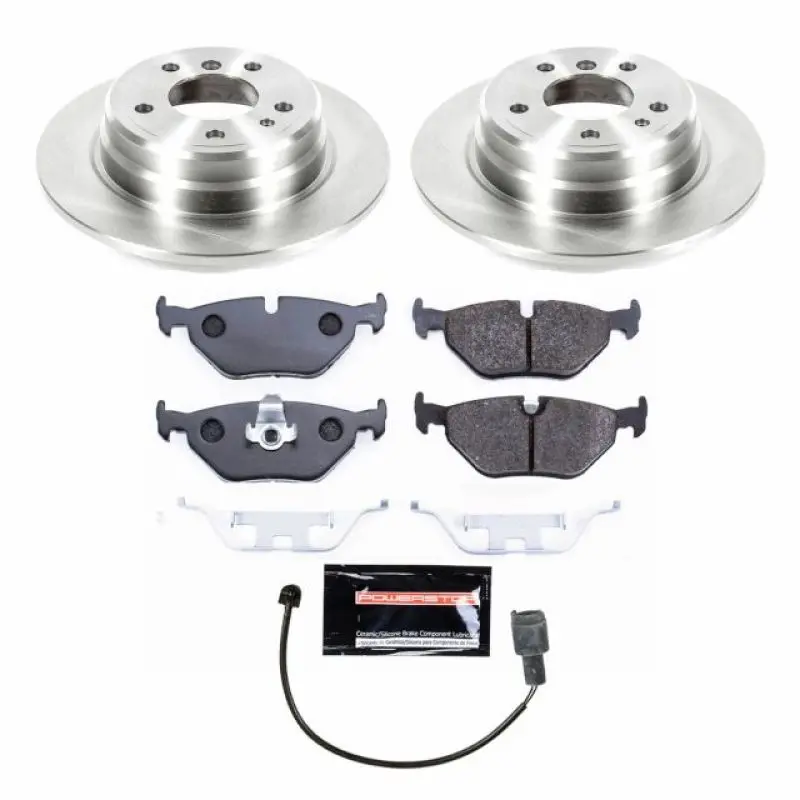 Power Stop 90-95 Bmw 525I Rear Track Day Brake Kit 1