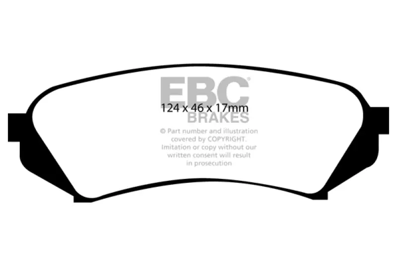 Ebc 98-07 Lexus Lx470 4.7 Ultimax2 Rear Brake Pads 1